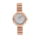 Sonata Poze 9 with Quartz Analog White Dial IPRG SS Cut fold Strap Watch for Women – SP80184WM01W