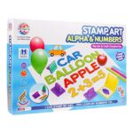 RATNA’S Stamp Art Alphabets & Numbers | Art & Craft Creative Fun Kit Stamp it, Color it & Learn with kit for Toddlers & Kids