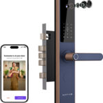 NATIVE By Urban Company Lock Pro with Camera Unlock & Doorbell Connect | 7-Way Unlock |Free Installation Smart Door Lock(Blue)