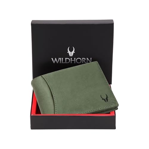 WildHorn Wildhorn India Oliver Green Leather Men’s Wallet (WH7311GREEN)