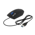 EVM Wired Optical Mouse | USB Plug & Play | 1000 DPI Precision | Ergonomic Comfort Design | Durable Build | 1 Year Warranty Wired Mouse (Black., Wired)