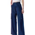 Blue Side Pocket Cargo Jeans