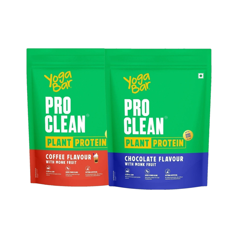 Yogabar Plant Protein Plant-Based Protein(1 kg, Chocolate, Coffee)