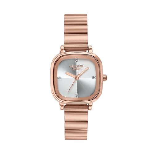 Sonata Poze 9 with Quartz Analog White Dial IPG Strap Watch for Women – SP80189WM01W