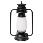 tu casa Milky White Glass Shade with Black Metal-Iron Base Wall Lantern Light | Modern Wall-Mounted Light (Height : 12.5 Inch/No Blub) for Hall, Bedroom, Living Room, Vanity& Home Décor