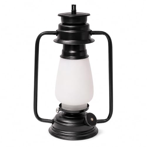 tu casa Milky White Glass Shade with Black Metal-Iron Base Wall Lantern Light | Modern Wall-Mounted Light (Height : 12.5 Inch/No Blub) for Hall, Bedroom, Living Room, Vanity& Home Décor