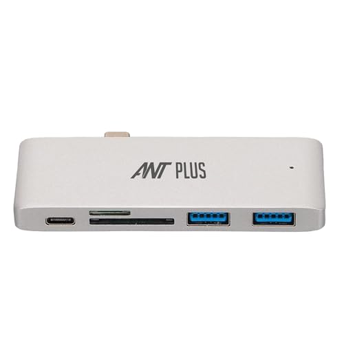 Ant Plus Booster Mac 01 USB C Adapter for MacBook Pro/Air 1 USB-C Hub Pro Accessories with 3 USB 3.0 Ports, USB C to SD/TF Card Reader and Thunderbolt 3 PD Port.
