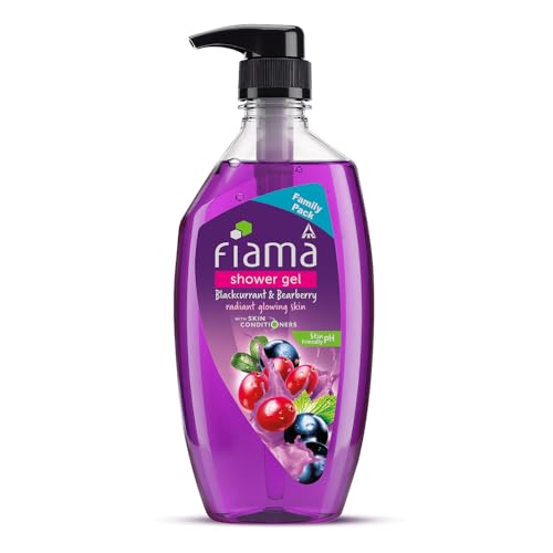 Fiama Shower Gel Body Wash Blackcurrant & Bearberry, 750ml | Moisturizing Body Wash with Skin Conditioners | Soft, Smooth & Radiant Skin | Dermatologist tested | Paraben Free | Long-lasting fragrance | For Women & Men