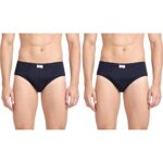 Pepe Jeans Innerwear Men’s Solid Cotton Antibacterial Brief (Pack of 2)