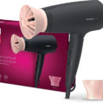 PHILIPS BHD356/10 2100W Thermoprotect AirFlower Advanced Care 6 Heat & Speed Settings (Black) Hair Dryer(1600 W, Black)