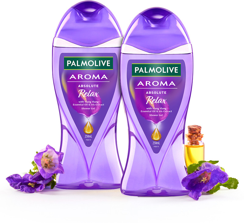 PALMOLIVE Iris and Ylang Ylang Essential Oil Aroma Absolute Relax Body Wash Combo.(2 x 250 ml)