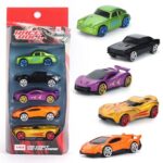 Amazon Brand – Jam & Honey Premium Die-Cast Metal Car | Free Wheel Toy Vehicle for Kids | Realistic Design | Vibrant Paint | No Assembly | Collectible Mini Car Model | Pack of 5 | Multicolor