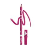Colors Queen Eye & Lip Liner Pencil with Sharpener | Long Lasting & Smudge Proof Lip Liner | Matte Finish, Rich Color Payoff Sharpenable Pencil (Pink)