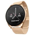 Fastrack Dezire FX1 1.38″ Smart Watch with BT Calling, 100+ Sports Modes, BP Monitoring, Functional Crown, Metal Alloy Case – Smartwatch for Men & Women (Mest Metal Strap, Rose Gold)