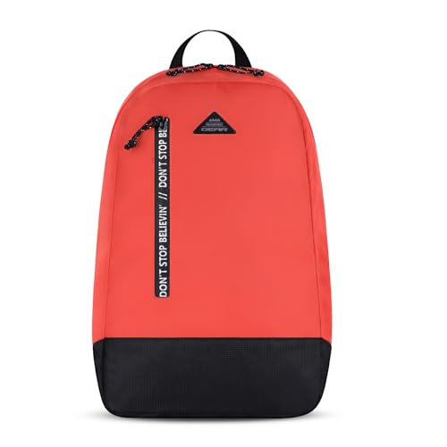 Gear Superior 17″/19L Medium Water Resistant Backpack | Casual Backpack | Daypack | Travel Backpack | College Bag For Men/Women (Orange – Black)