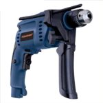EASTMAN EID-013 Impact Drill Machine 13mm Chuck 600W Corded Power Tool | Variable Speed (0-2800 RPM) Reversible Hammer Drill with 3 Free Drill Bits & Carbon Set for Concrete, Wood & Metal