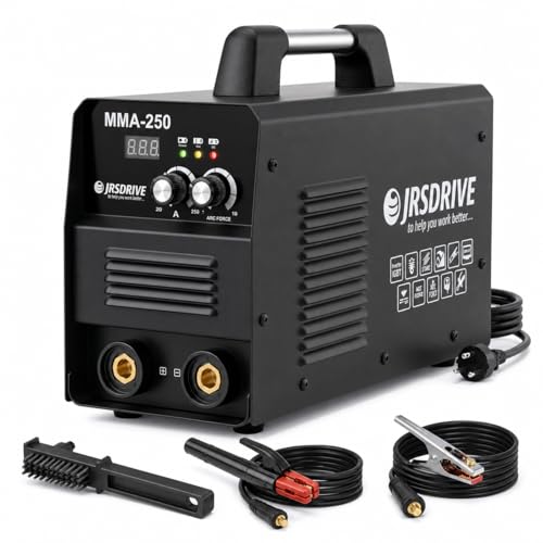 EASTMAN EAWSI-250 Arc Welding Machine | 250A Inverter Welder with Advanced IGBT Technology | Lightweight 4kg Fan-Cooled Welding Kit with Accessories (Cables, Mask, Brush)