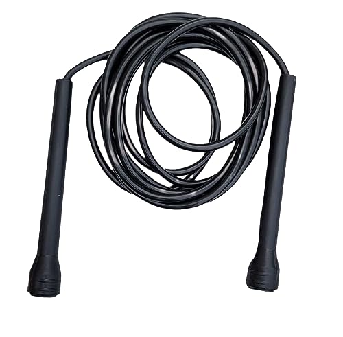 Simran Sports Black Speed Skipping Rope, Skipping rope for exercise, Fitness Rope, Exercise Rope, Pencil Fitness Skipping Rope, Polyvinyl Chlorine (PVC)