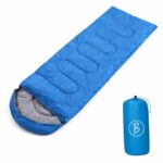 BTFASH Sleeping Bag for Camping & Travel | Regular Size Lightweight Sleeping Bag (1kg) | Comfortable, Easy to Carry & Store. Pack of 1 (Blue)
