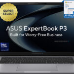 ASUS ExpertBook P3 AI PC with 1 Yr ADP Intel Core Ultra 7 255H – (16 GB/512 GB SSD/Windows 11 Home) P3406CCAP-LY0161WS Thin and Light Laptop(14 inch, Misty Grey, 1.52 kg, With MS Office)