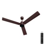 Bajaj Classico Sleek Neo 5S 1200MM BLDC Ceiling Fan with Remote|LED speed indicator|BEE 5 Star Rated Energy Efficient|Power Saving|Sleek Compact Design|High Air Delivery|2Yr Warranty|Red Walnut