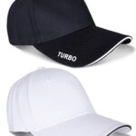 Vector X Turbo Cap Head Caps for Men Unisex Mens Caps with Adjustable Strap in Summer for Men Caps Men for All Sports Cap for Girls caps Gym Caps for Men Women Cap Sports Caps for Men (Black-White, 2)