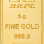Bangalore Refinery Brpl Purity 24 (9999) K 5 g Gold Bar