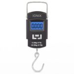 IONIX Weight Machine for Luggage, Wait Machine, Luggage Wighing Scale, Digital Weighing Scale, Bag Weighing Scale for Luggage, Electronic Portable Fishing Hook Type Digital LED Screen, 50 kg (Black)