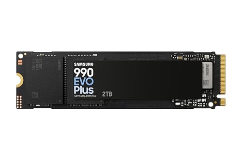 Samsung 990 EVO Plus SSD 2TB, PCIe Gen 4×4, Gen 5×2 M.2 2280, Speeds Up-to 7,250 MB/s, Upgrade Storage for PC/Laptops, HMB Technology and Intelligent Turbowrite 2.0, MZ-V9S2T0BW