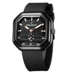 Daniel Hechter Paris Pleyel Collection Fashion Watch for Men– Modern Octagon Dial with Sub-Dial and Comfortable Silicon Strap