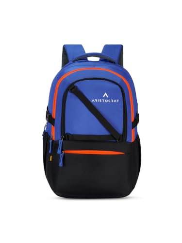 Aristocrat Hype 33L Laptop Backpack (Upto 17″), 2 Compartments, Blue