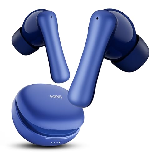Mivi DuoPods Marathon Earbuds Wireless | Fast Charge | 70H Playtime | BT v5.3 | 13mm Drivers | Noise Cancellation | IPX4.0 TWS