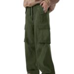 Lymio Men Cargo || Cotton Cargo Pants for Men (43-Green-L)