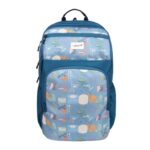 F Gear Akira Aqua Blue 26L Backpack, 3 Spacious Compartments, 3 Pockets and 1 Hidden Pocket|Anti theft Backpack|Airflow Padded Back Panel|Lightweight & Durable|Ideal for Office, Daily Use & Travel
