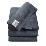 SOFTSPUN Microfiber Cloth – 4 pcs – 40×40 cms – 340 GSM Grey! Thick Lint & Streak-Free Multipurpose Cloths – Automotive Microfibre Towels for Car Bike Cleaning Polishing Washing & Detailing.