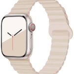 VEMIGON Silicone Magnetic Straps Compatible with Apple Watch Band 46mm 45mm 44mm 42mm 49mm 41mm 40mm 38mm, Sport Replacement Band for iWatch Series 11 10 9 8 7 6 5 4 3 2 1 SE3 SE2 SE Ultra (No Watch)