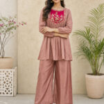 KROLIANT Women Kurti Palazzo Set