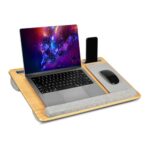 TEKLABB Big Lap Desk Pillow | Wooden Laptop Stand | Portable Lap Desk for Home, Office, and Travel Comfortable workspace for Maximum Productivity (Big)