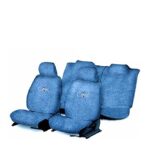 Flomaster Towelmate Seat Cover for Ford Figo (Set of 3, Blue) (WV0013593_291)