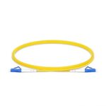 Madhabi SC to SC Fiber Patch Cord 1.5M, Single Mode Simplex 9/125 Jumper Cable, SC/UPC to SC/UPC Low Loss Optical Fiber Cable with Yellow Jacket for Network, Telecom, Data Center