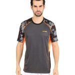 Vector X OMT-117 Men’s Round Neck Tshirt (Grey-Orange)