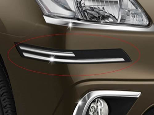 Delhi Traderss Rubber with Chrome Car Bumper Protector Guard Molding – Hyundai I10 Type-1