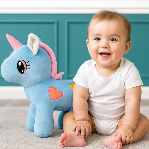 Goldenhub Unicorn, Perfect for Snuggles and Imaginative Play 30 CM Standing Small