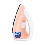 Philips GC097/50 750-Watt Dry Iron (World no. 1 Ironing Brand), Light & Easy to Use, Powerful 750 Watt Heat up with a comforable wide grip, Black Non Stick Soleplate (Peach)