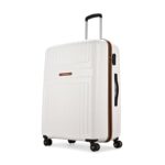 Aristocrat Atlas Medium Polycarbonate Hard Case 8-Wheel Trolley Bag, White