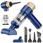 Eliane Handheld Car Vacuum Cleaner 16000Pa, 120W Cordless Mini Vacuum & Air Duster, 84000RPM, 4000mAh Battery, 30 Min Runtime, Type-C Charging, LED Light, Multi-Nozzle for Car, Home & Office
