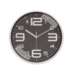 Amazon Brand – Solimo Plastic Analog Wall Clock, Quartz Movement, Silent Sweep, Bold Numeric Time Indicator, Decorative (30 Cm X 30 Cm, Coffee Brown)