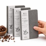 The Urban Nordic Pocket Notebook A6 | Mini Notebook for Office, Travel & Daily Notes | Coffee Husk Paper Cover | FSC Recycled Pages | Small Notepad (3, Charcoal Grey)