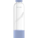 Rioware® Purifa Pro Borosilicate Glass Water Bottle With Silicon Sleeve (750Ml) | Airtight Lid | Leak Proof | Silicon Cap | Fridge Water Bottles For Home, Office & Gym -Pack Of 01(Blue)