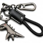Dinosaur Keychain Bottle Opener | Metal Keychain with Carabiner Clip | Portable Key Ring Holder | Heavy Duty Keychain Charm | Everyday Carry Key Accessory for Men Women | Gift for Car & Bike Keys